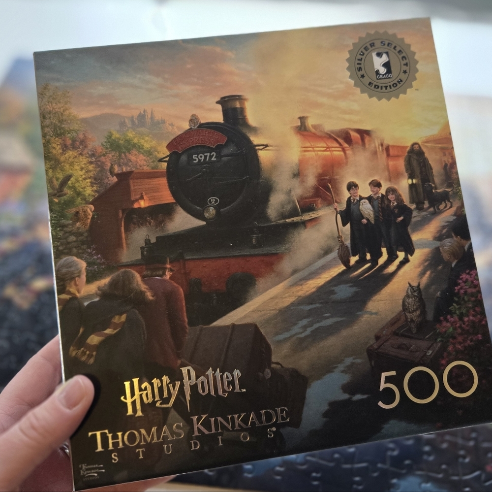 Thomas Kinkade Hogwarts Express Train 1000 Piece Puzzle